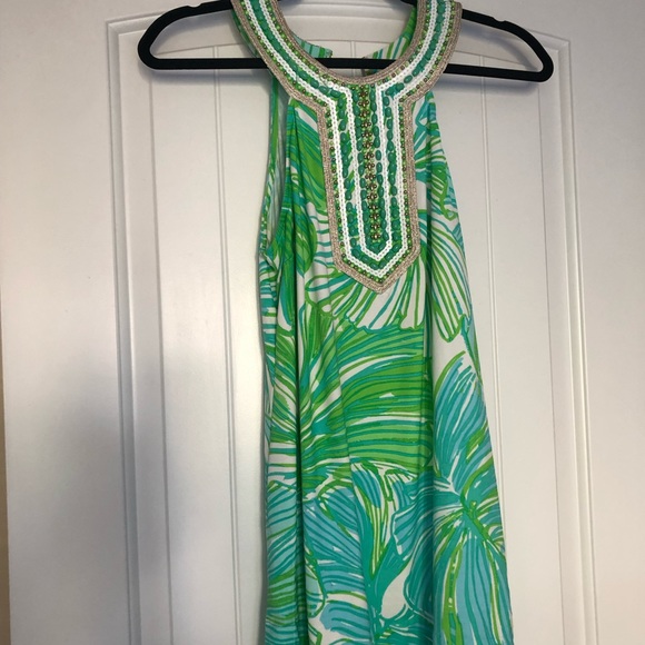 Lilly Pulitzer Tops - XS Lilly Pulitzer Adelina Tunic Fronds Place